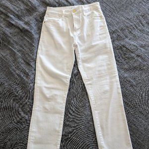 Frame Le High Straight White Jeans Size 25